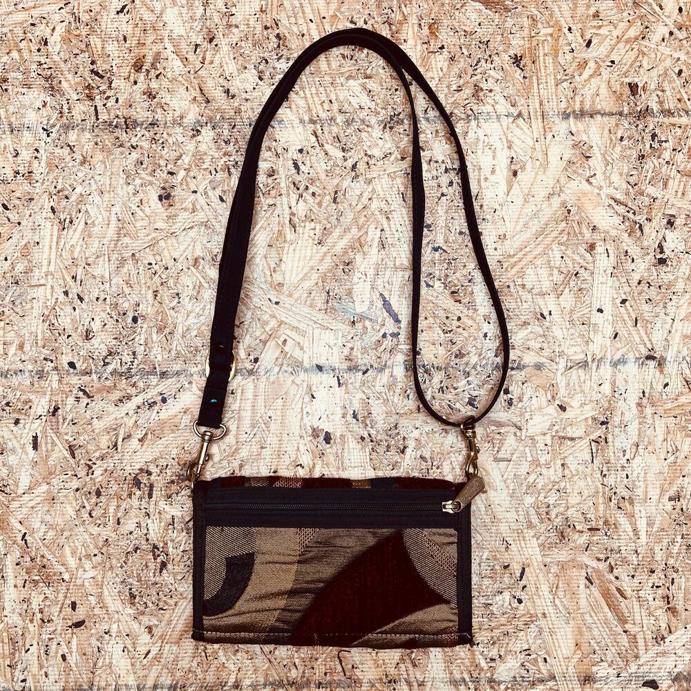 Danny K Multicolor Multi-Pocket Adjustable Strap Handbag Wallet Purse